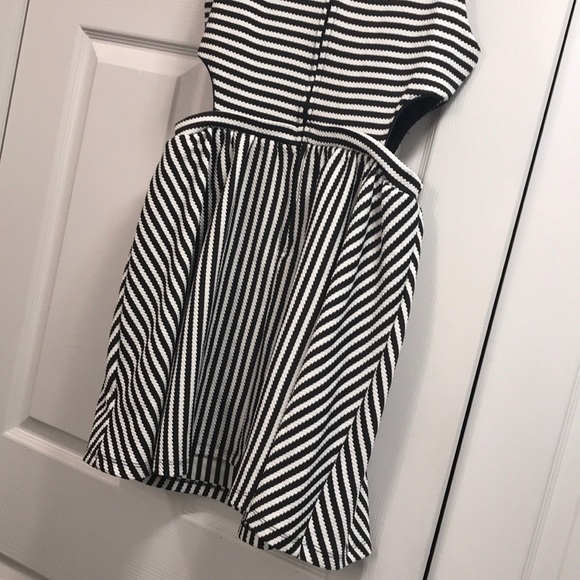 Black and White Cutout Revolve Dress - Picture 4 of 6